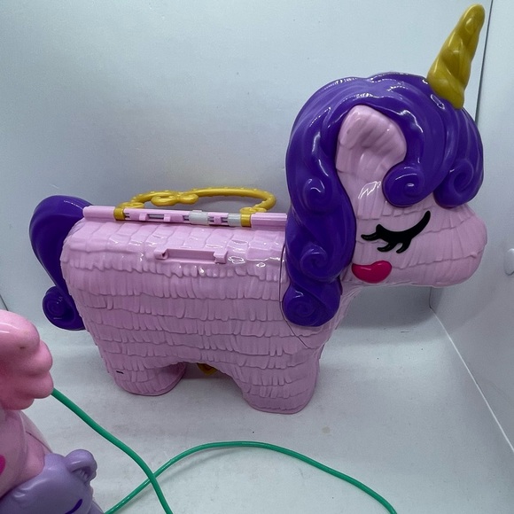 2020 Polly Pocket Koala & Pocket Unicorn Party play set. Missing some pieces - Picture 6 of 9